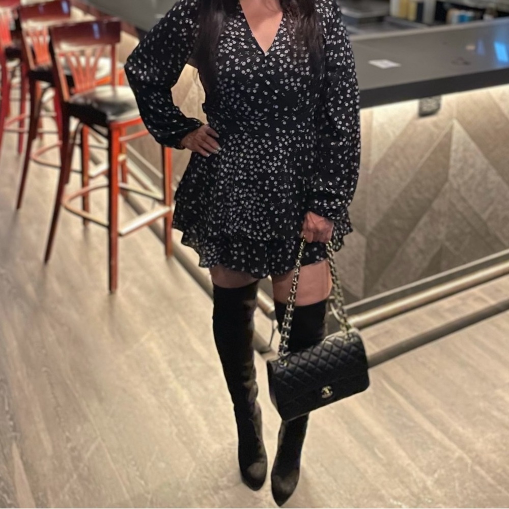 Black and White Polka Dot romper